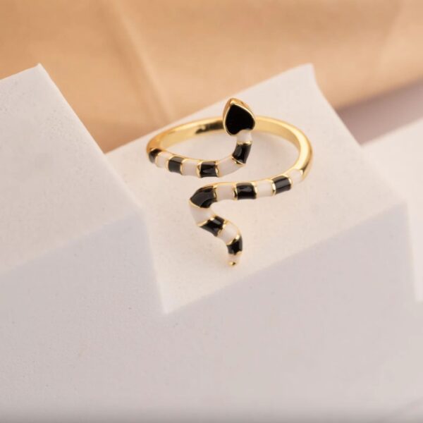 ANILLO SERPIENTE RAYAS AJUSTABLE - Imagen 4