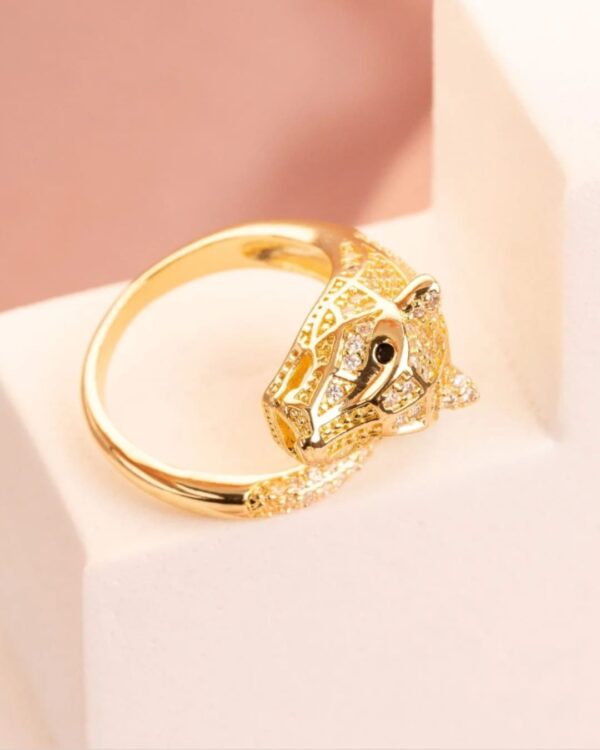 ANILLO JAGUAR DORADO AJUSTABLE - Imagen 3