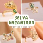 SET X4 ANILLOS SELVA ENCANTADA