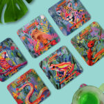 SET X6 PORTAVASOS MADERA - FAUNA AMAZÓNICA