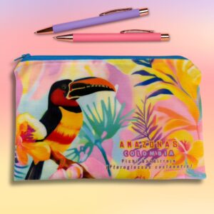 ESTUCHE CARTUCHERA TUCÁN PICHÍ BANDIRROJO PASTEL