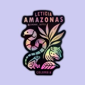 IMÁN LETICIA AMAZONAS NEGRO TORNASOL