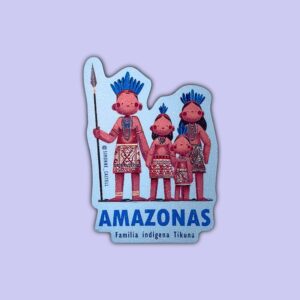 IMÁN FAMILIA INDÍGENA TIKUNA AMAZONAS