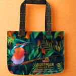 TOTE BAG PÁJARO MARTÍN PESCADOR OSCURO / MARMOLEADO