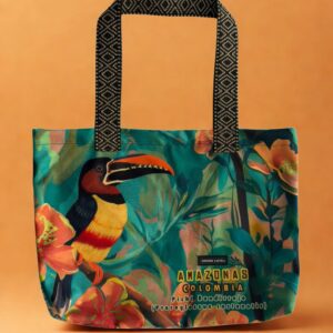 TOTE BAG TUCÁN PICHÍ BADIRROJO OSCURO / MARMOLEADO