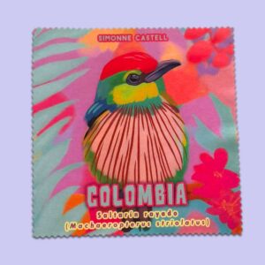 PAÑO LIMPIAGAFAS PÁJARO SALTARÍN RAYADO