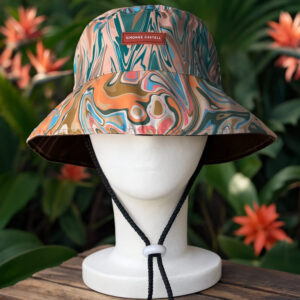 SOMBRERO BUCKET HAT MARMOLEADO- TONOS TIERRA